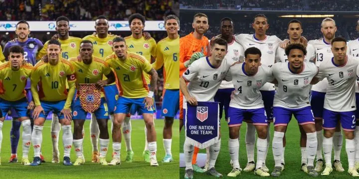 Colombia vs Estados Unidos Sábado 8 de Junio 2024